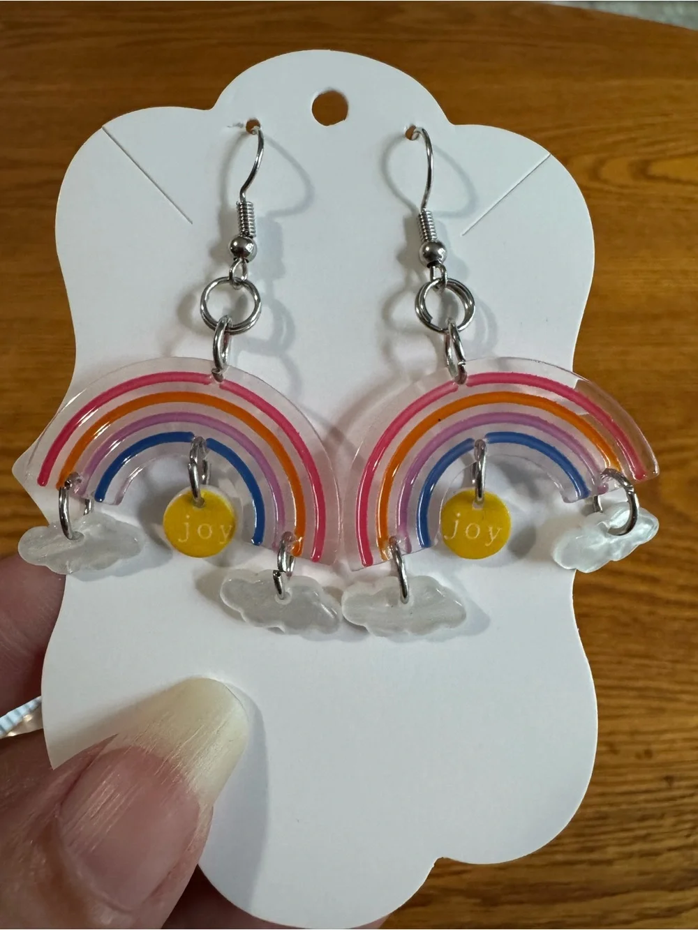 Rainbow 'Joy' Dangle Earrings